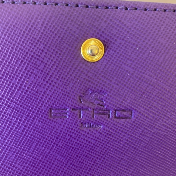 ETRO Milano Pegasus Wallet Chain added Beautiful Authentic Excellent Paisley - Picture 6 of 17